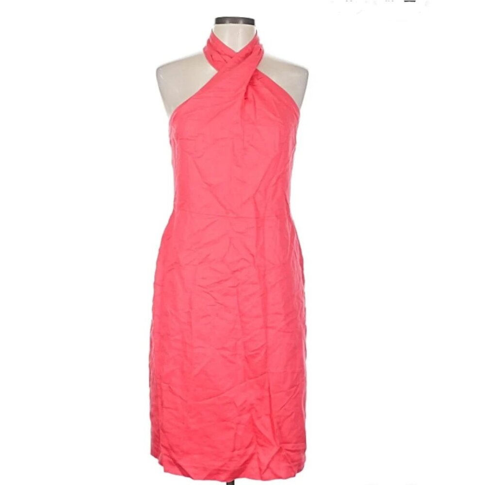 Banana Republic Halter Dress in Coral
